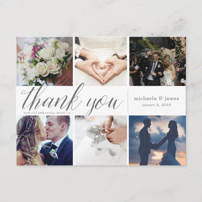 Tack fotosamlingskort vykort (Framsida)