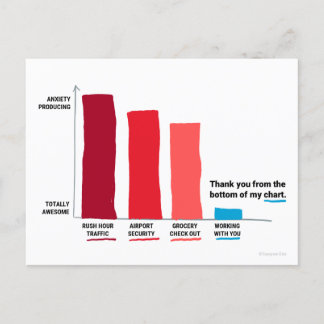 Tack från botten av mitt diagram-kort vykort