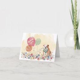 Tack från dig och din bullhund med bubblor