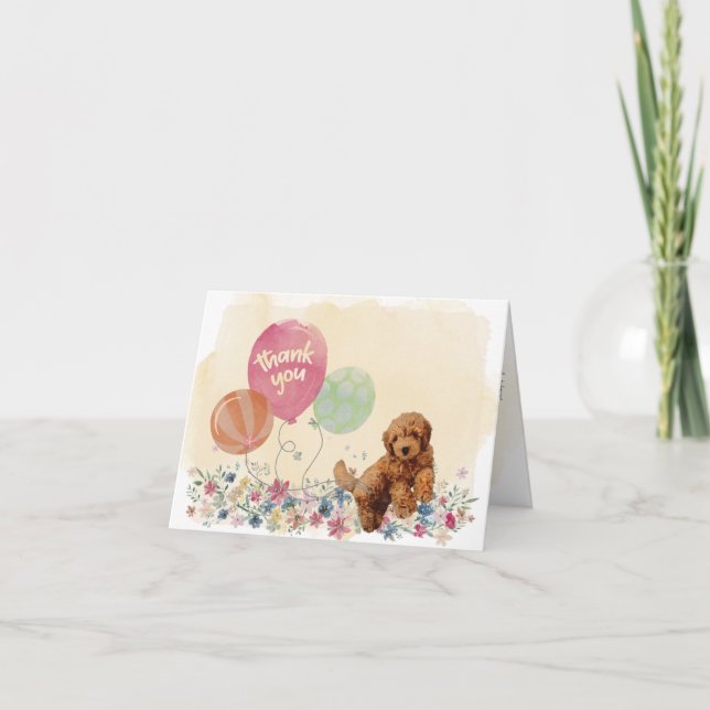 Tack från dig och din Goldendoodle Puppy (Framsida)