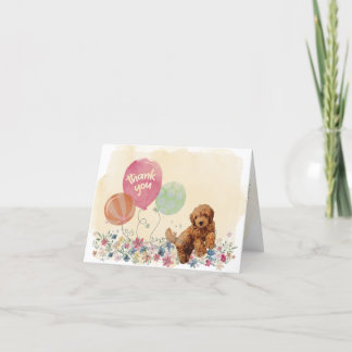 Tack från dig och din Goldendoodle Puppy Kort