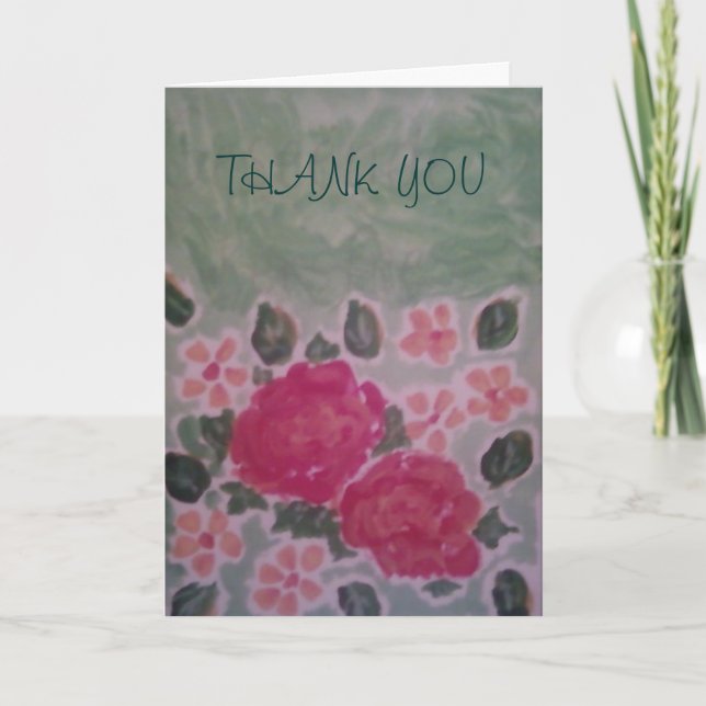 TACK FRÅN GRUND PÅ MITT HJÄRTKORT KORT (Framsida)