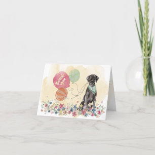 Tack från Hund You & Black Labrador Retriever Kort