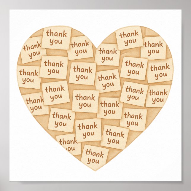 Tack från mitt hjärta poster (Framsidan)