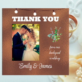 Tack från vår trädgårdsbröllop