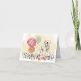 Tack från You & Goldendoodle med ballonger