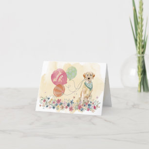 Tack från You & Gult Labrador Retriever Kort