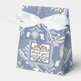 Tack Fransk Damask Blue Presentaskar