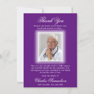 Tack Funeral Sympathy Lila Mauve   FOTO