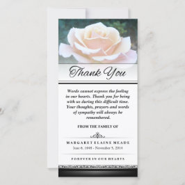 Tack Funeral Vit ros Ord kan inte uttrycka