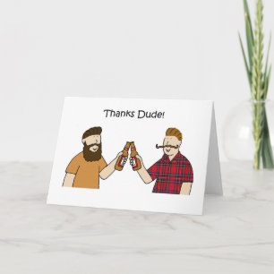 Tack Funky Hipsters Kort