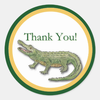 Tack GA Sticker Runt Klistermärke