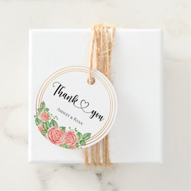 Tack Gåvor Etiketter (På plats)