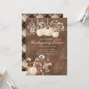 Tack, Ge, Rustic Farmhouse Inbjudningar
