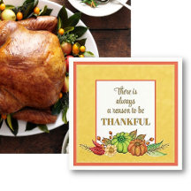 Tack, ge! Thanksgiving Hösten färg Napkins