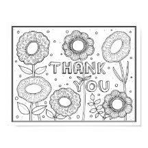 Tack Gem Flowers Coloring Page Art Poster
