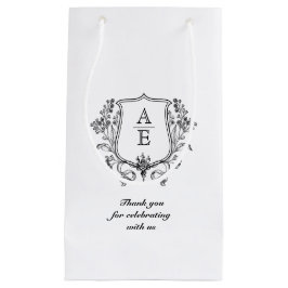 Tack Gift Bags Anpassningsbar Monogram Bröllop Bag