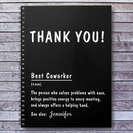 Tack Gift Best Coworking Personlig - bärbar dator Anteckningsbok