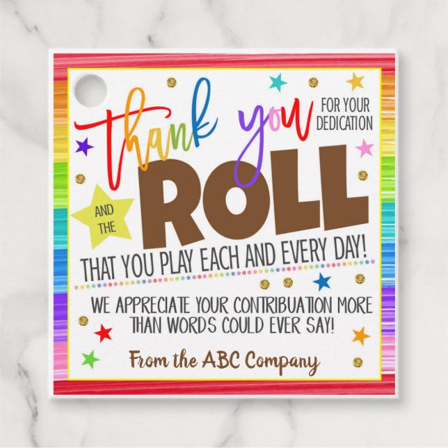 Tack Gift-Märkre Gåvor Etiketter (Framsida)