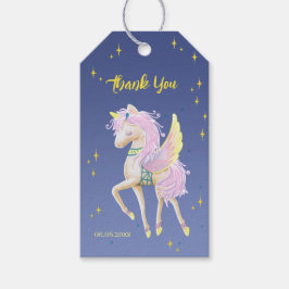 Tack Gift-Märkre med söt enmajs Presentetikett