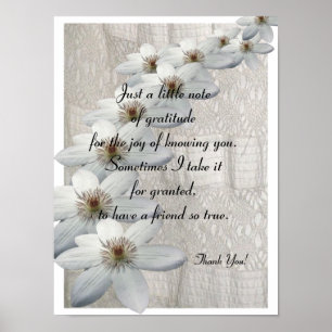 Tack Gift - Poster verse