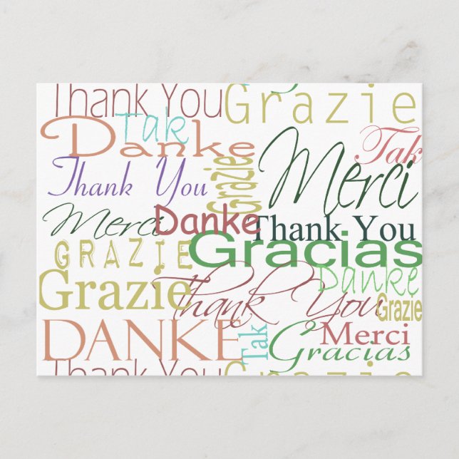 Tack Gifts Vykort (Framsida)