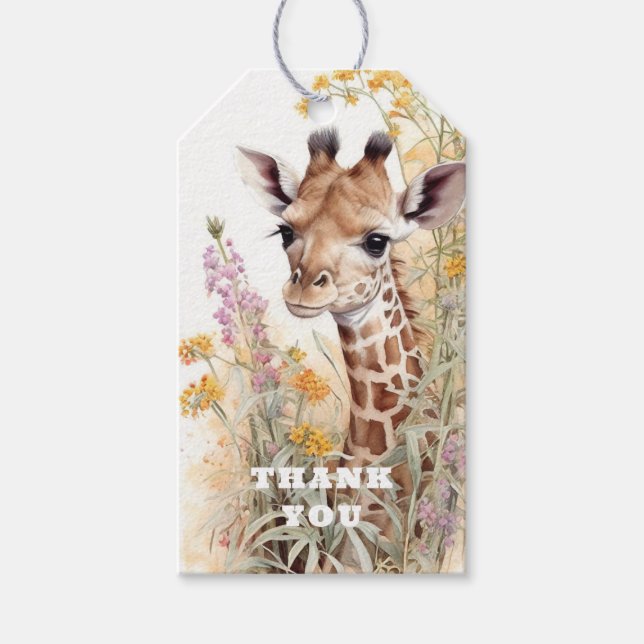 Tack Giraffe Presentetikett (Framsidan)