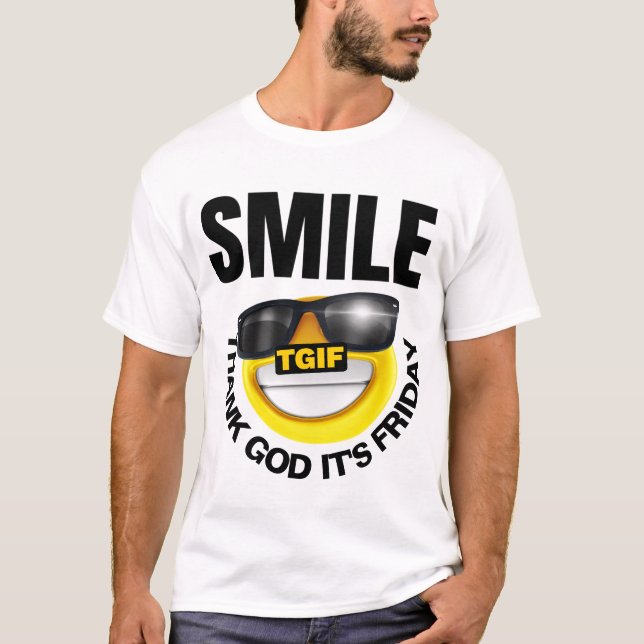 TACK GOD DET ÄR FREDAG T SHIRT (Framsida)