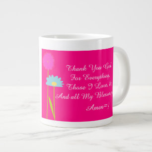 Tack gode Gud 4 allt Mugg!~ 20 Oz stor keramik Jumbo Mugg