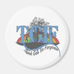 Tack gode Gud att jag är förlåten TGIF Magnet