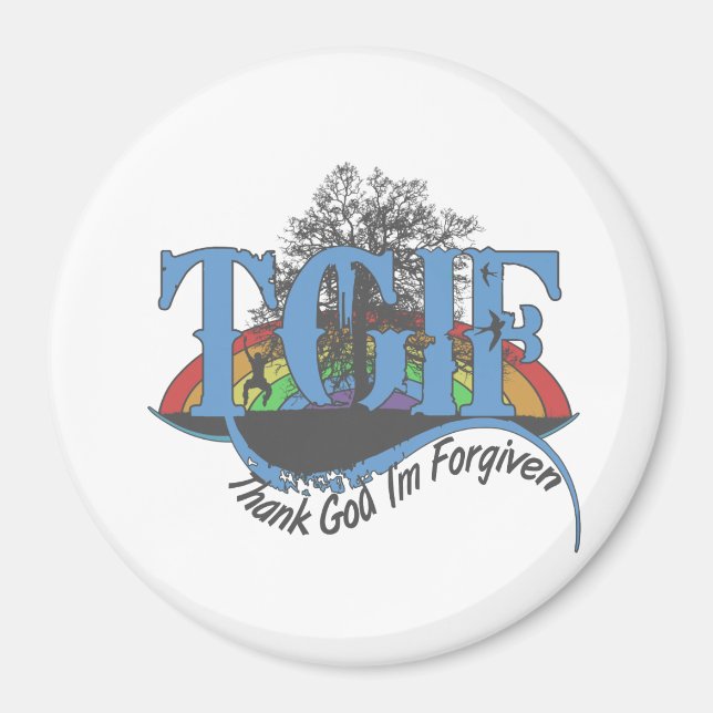 Tack gode Gud att jag är förlåten TGIF Magnet (Framsidan)