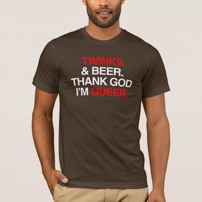Tack gode gud att jag är queer tröja (Framsida)
