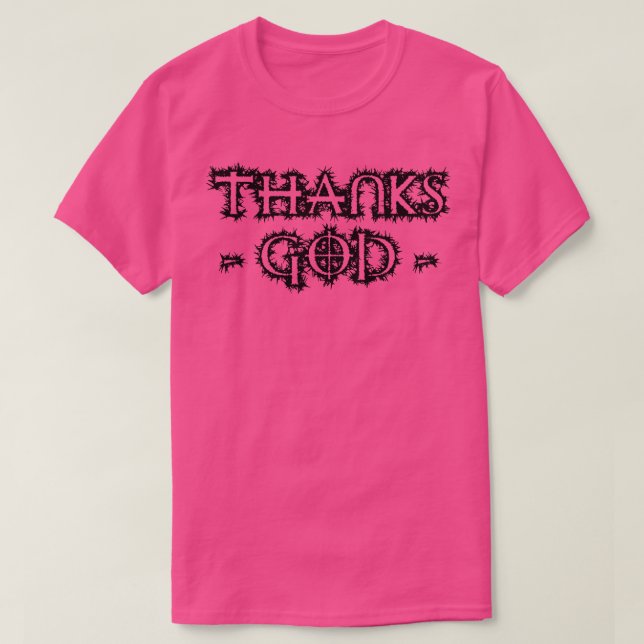 Tack gode Gud Design T Shirt (Design framsida)