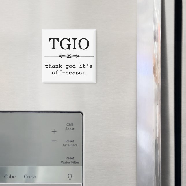 Tack gode Gud, det är lågsäsong. Magnet (In Situ (Fridge))