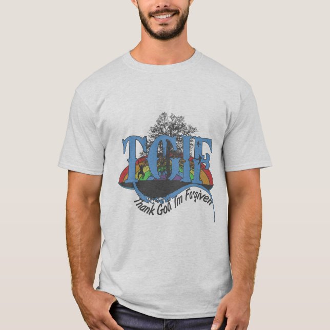 Tack gode Gud jag är förlåten TGIF Tee (Framsida)