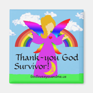 Tack gode Gud Survivor! Magnet