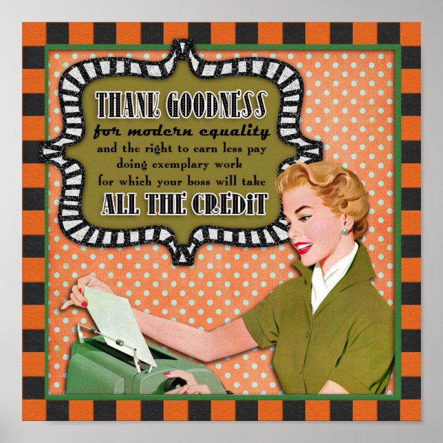 Tack Godhet för modern jämlikhet Poster (Framsidan)