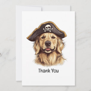 Tack Golden Retriever Hund Skull Kort