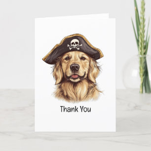 Tack Golden Retriever Hund Skull Kort