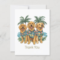Tack Golden Retriever Hundar Hawaiiansk Tröja
