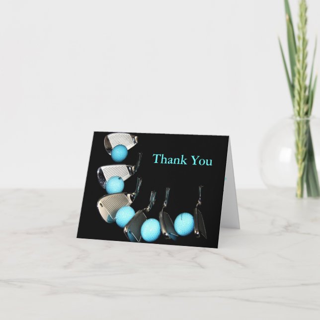 Tack Golf Boll och Järn kort (Framsida)