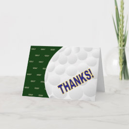 Tack! - Golf Tack Kort