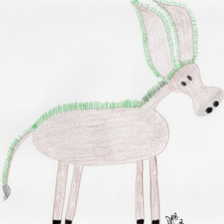 Tack - Grassy Ass-kort (donkey) Kort