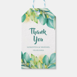 Tack Greenery Eucalyptus Lövs Olive Gren Presentetikett