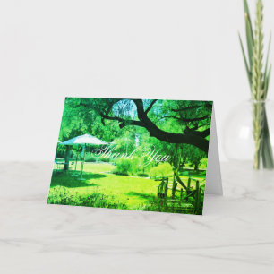 Tack Grönt Garden Venue Greeting Card Kort