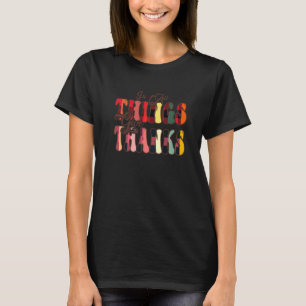 Tack Groovy Leopard Thanksgiv i Sak T Shirt