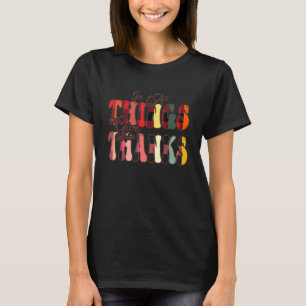 Tack Groovy Leopard Thanksgiv i Sak T Shirt
