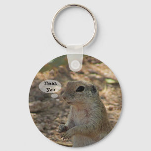 Tack Ground Squirrel Photo Desert Animal Nyckelring