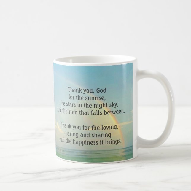 "Tack, Gud, kaffe Mugg" Kaffemugg (Höger)