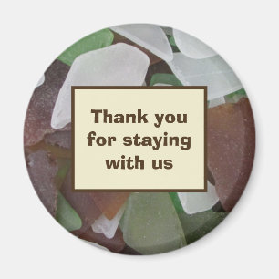 Tack Guest Sea Glass Photo Beach House Magnet